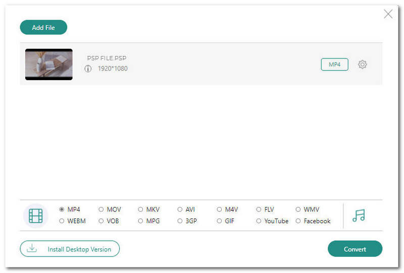 AnyMP4 Free Online Video Converter