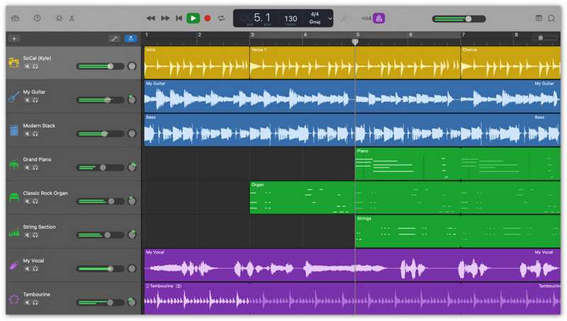Garageband Interface